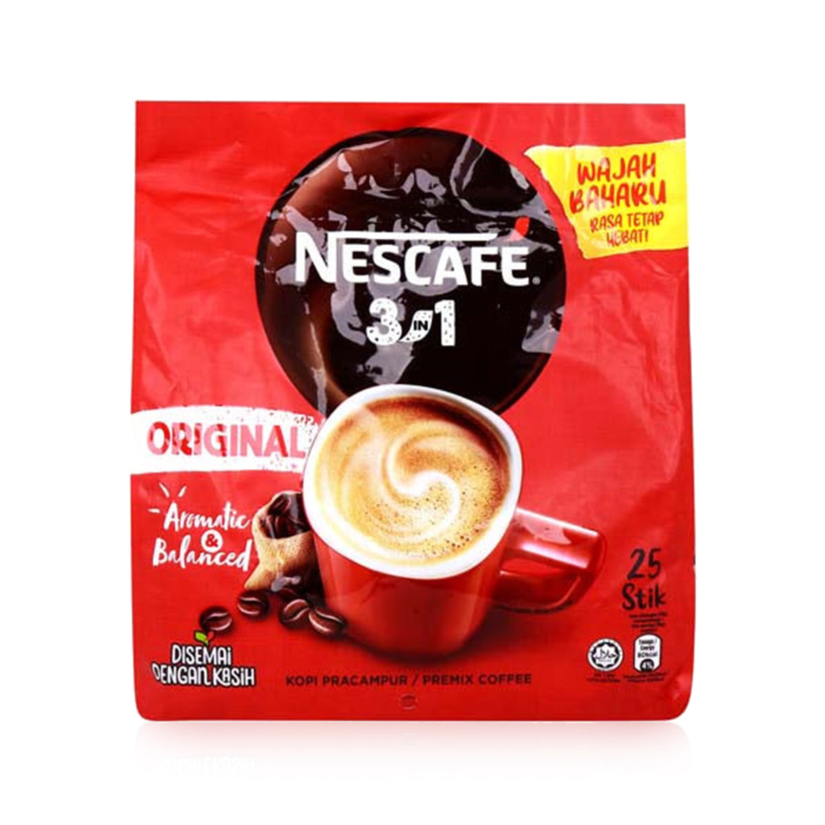 Nescafe Orginal 3 In 1 25 Stik Nwe
