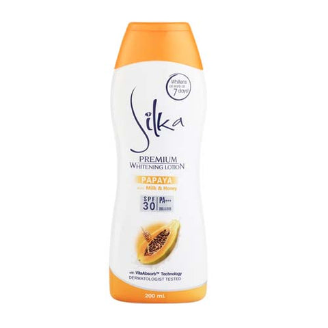 Silka Premium Whitening Lotion Papaya Spf30 200ml