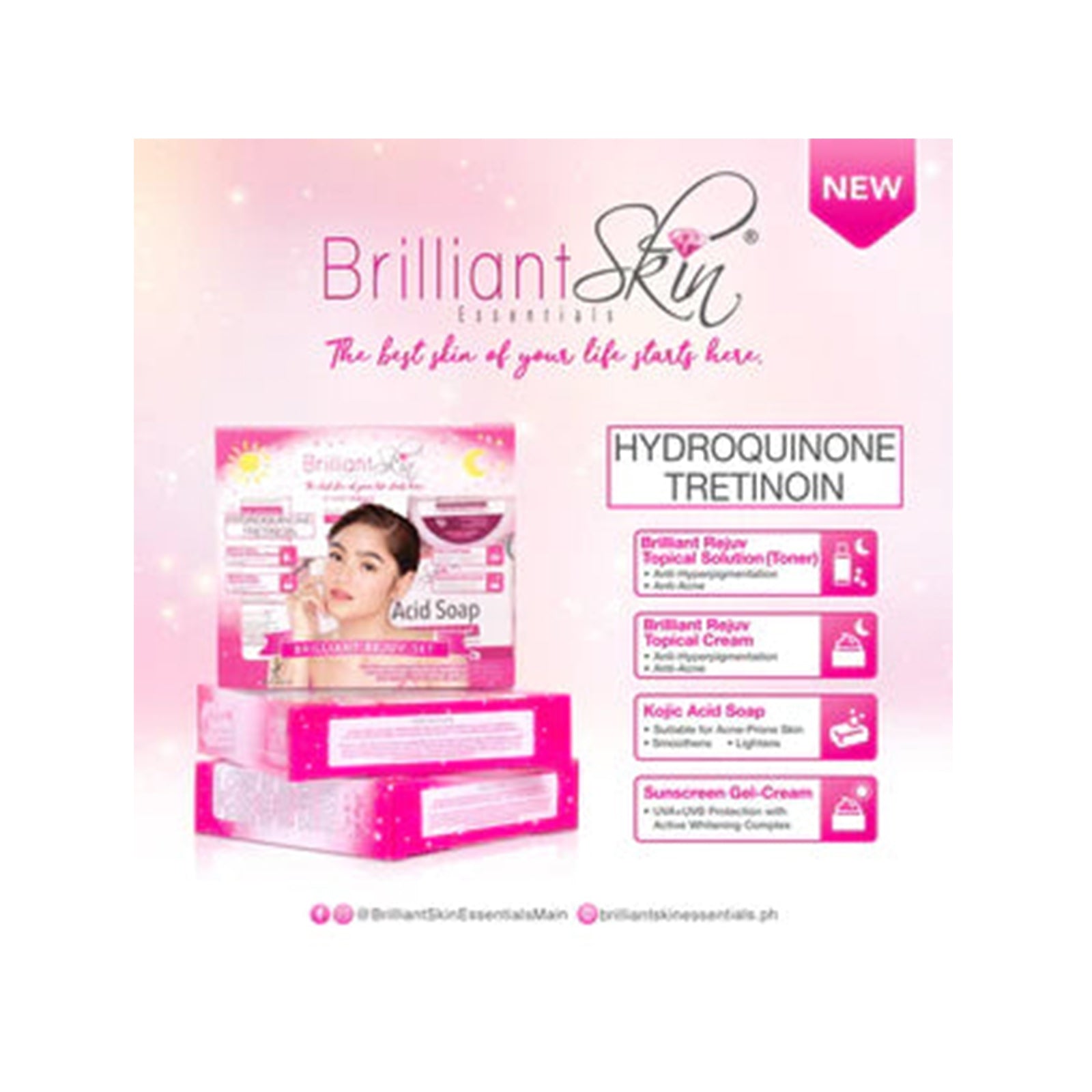 Brilliant Hydroquinone Set x 3