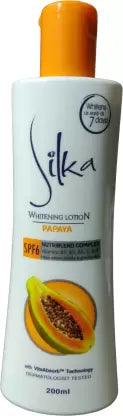 Silka Whitening Lotion Papaya SPF6  200ml