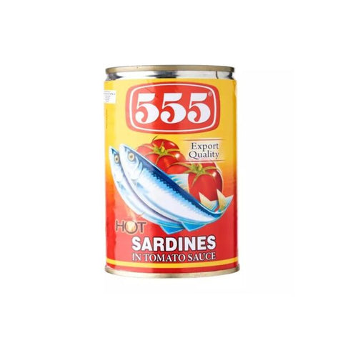 555 Sardines in Tomato Sauce Hot 155g