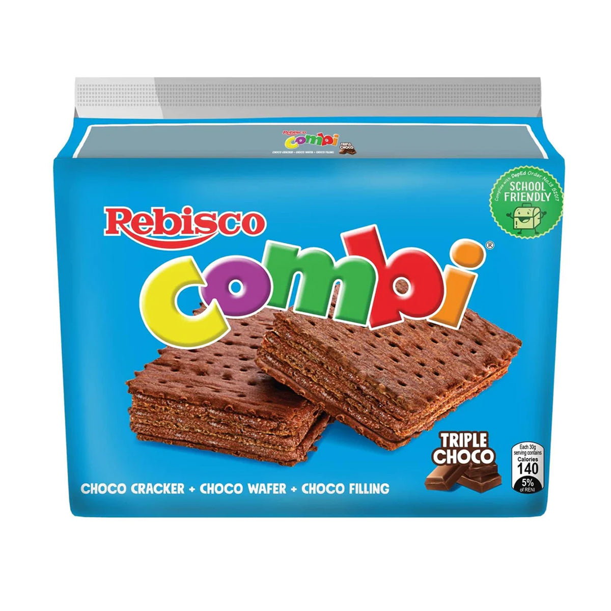 Rebisco Combi Triple Choco Wafer Cracker Sandwich 30g x 10s